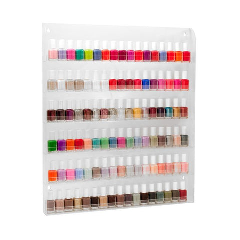 Nail Polish Flat Top Wall Rack Display & Dipping Powder Wall Rack